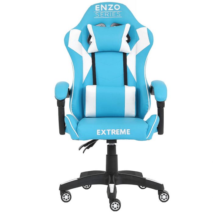 Ігрове крісло для Gamer Extreme ENZO Blue White Стиль та комфорт для професіоналів геймінгу - Зображення 2