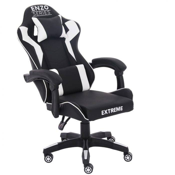 Геймерське крісло EXTREME ENZO Чорно Біле Ваш оптимальний вибір - Зображення 2