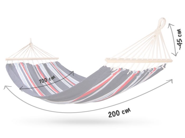 hamak-ogrodowy-200-x-100-cm-so_1355 Гамак садовий 200 x 100 см Sofotel Bahama Single 1-осібний - Легкість і комфорт - Зображення 7