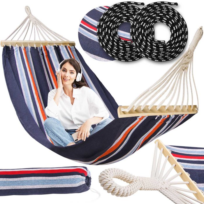 hamak-ogrodowy-220-x-160-cm-so_1357 Гамак садовий 220 x 160 см Sofotel Bahama Double 2-осібний - Стильний та зручний - Зображення 1