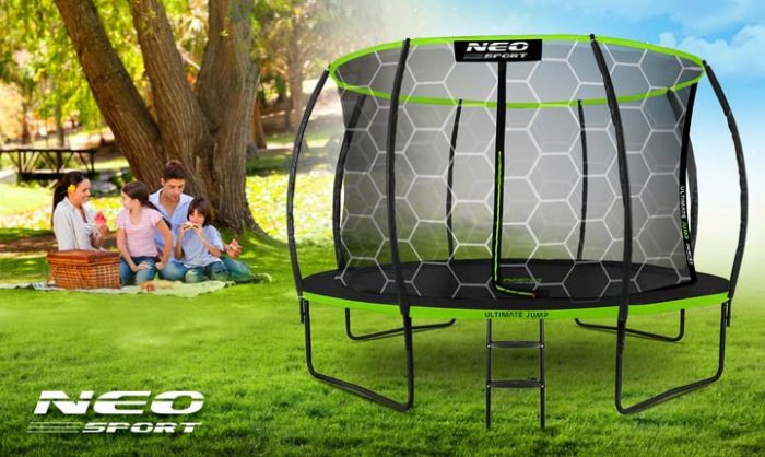Батут Neo-Sport Premium 374 см із Внутрішньою Захисною Сіткою - Безпечні Стрибки - Зображення 3