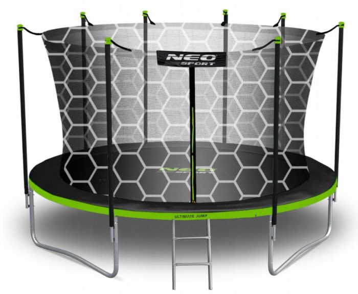 Батут Neo-Sport з Сіткою 374 см FT 12 NS-12W231 - Активний Відпочинок для Родини - Зображення 2