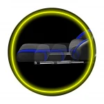 Офісне крісло Sofotel Cerber для геймера, чорно-синє - Зображення 15