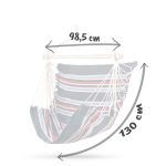 Крісло підвісне бразильське синьо-червоне Sofotel Rodos - Стильний відпочинок - Зображення 4