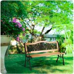 Лавка парковая з підлокітниками 123,5 x 74 x 48 см Gardi Tulip Sofotel - Гармонія кольору та форми - Зображення 7