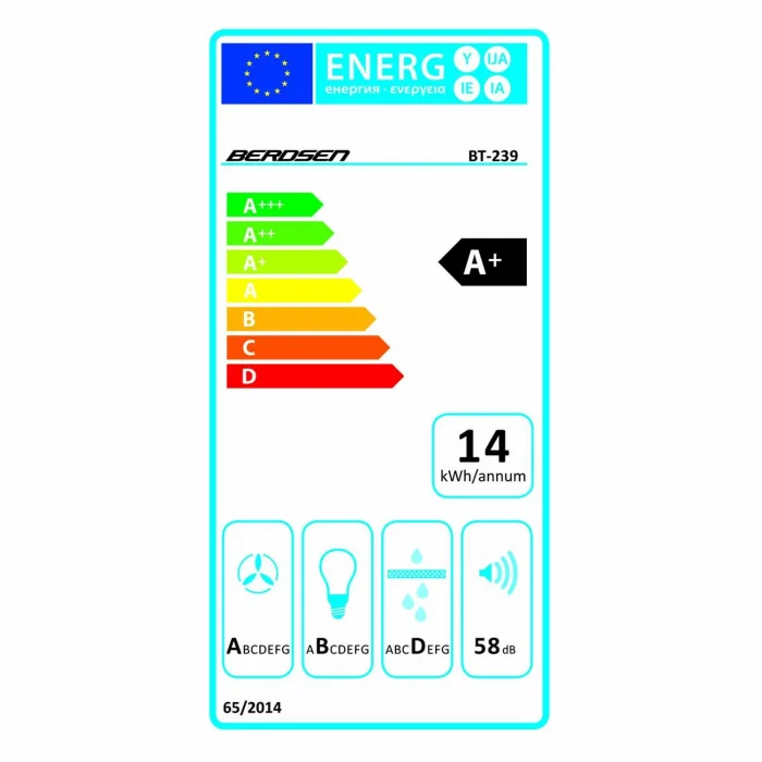 Витяжка кухонна 52см чорна Berdsen BT-239 - Зображення 11
