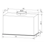 Витяжка кухонна 52см чорна Berdsen BT-239 - Зображення 8