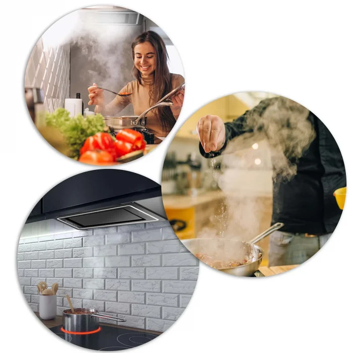 Витяжка кухонна 52см чорна Berdsen BT-239 - Зображення 9