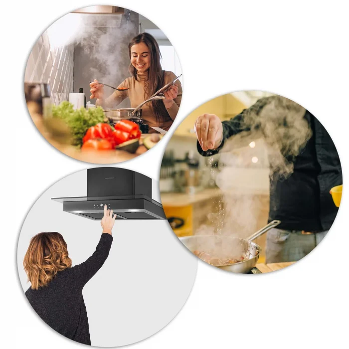 Витяжка кухонна 60см Black Berdsen BT-217 - Зображення 8