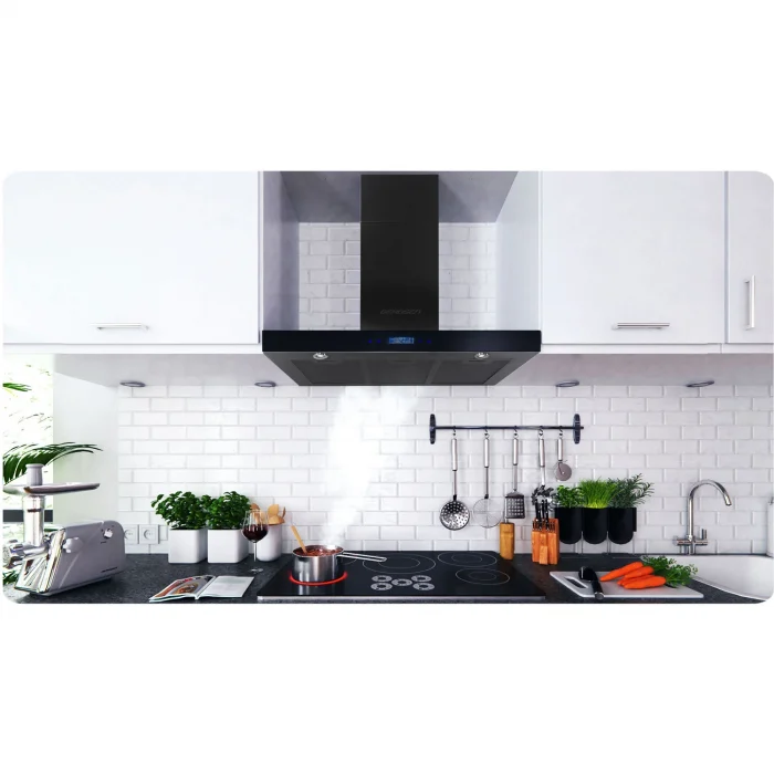 Витяжка кухонна 90см Black Berdsen BE-90S - Зображення 10