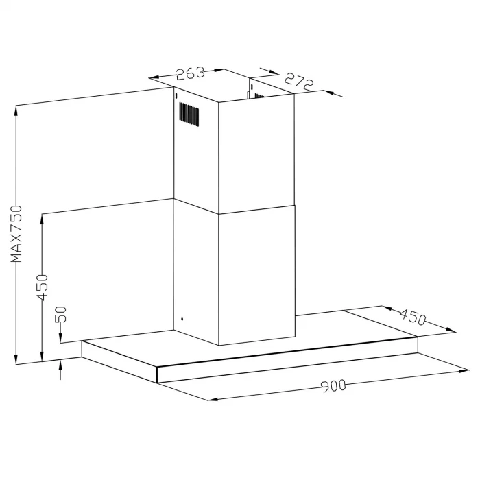 Витяжка кухонна 90см Black Berdsen BE-90S - Зображення 11