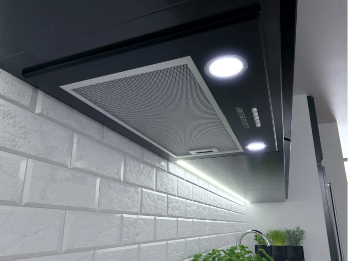 Вбудована кухонна витяжка 52 см Berdsen BT-232 чорна - Зображення 3