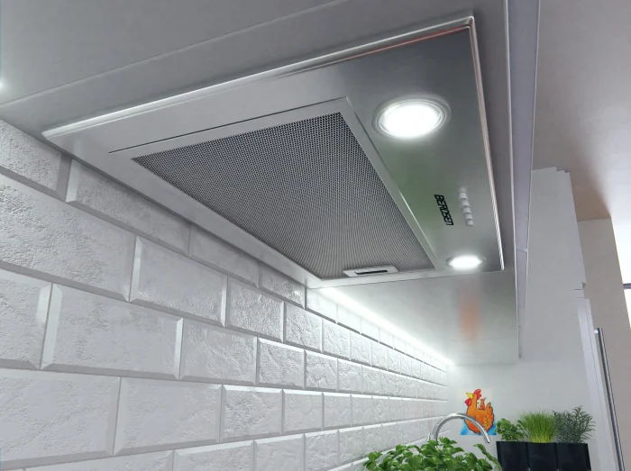 Вбудована кухонна витяжка 52 см Berdsen BT-231 INOX - Зображення 5