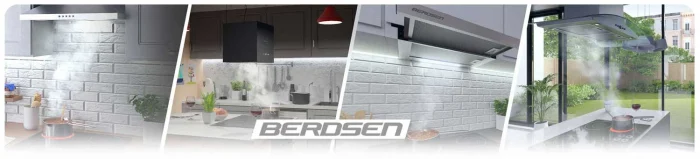 Витяжка камінна кухонна 60 см Berdsen BT-215 чорна - Зображення 15