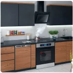 Витяжка камінна кухонна 60 см Berdsen BT-215 чорна - Зображення 4