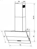 Витяжка камінна кухонна 60см Berdsen BT-212 чорна - Зображення 7
