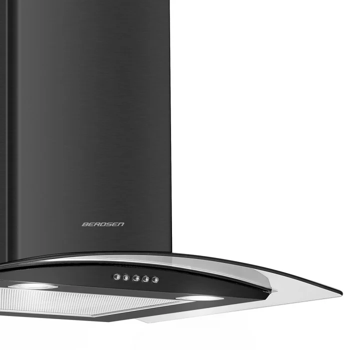 Витяжка камінна кухонна 60 см Berdsen BT-201 - Зображення 3