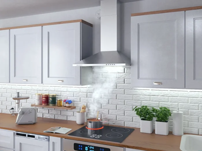 Витяжка кухонна камінна 60см Berdsen BT-213 INOX - Зображення 5