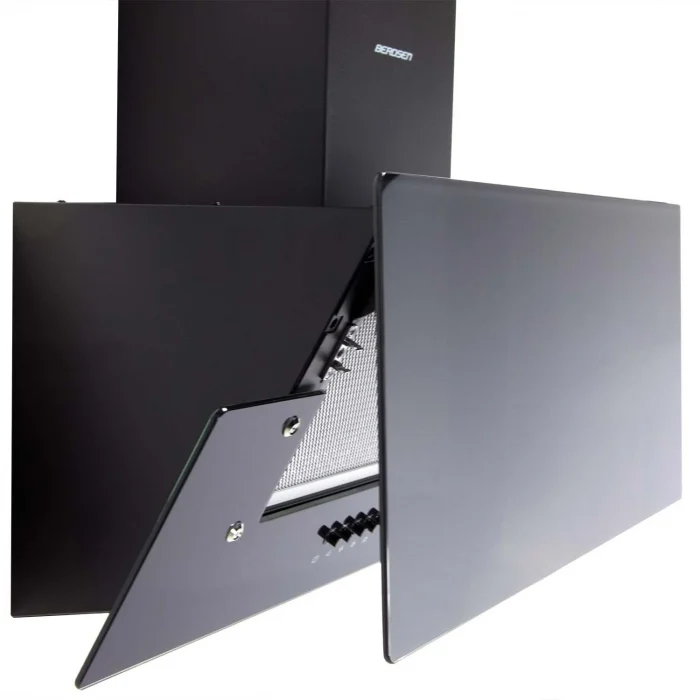 Витяжка камінна кухонна 60см Berdsen BT-211 чорна - Зображення 3