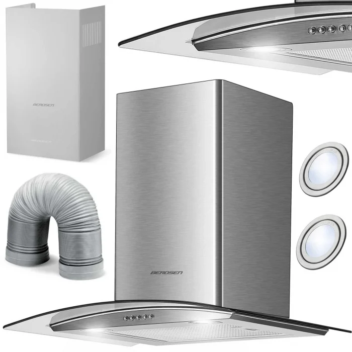 okap-kuchenny-kominowy-60-cm_29850 Витяжка кухонна камінна 60см Berdsen BT-202 - Зображення 1