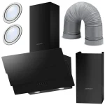 Витяжка камінна кухонна 60см Berdsen BT-212 чорна