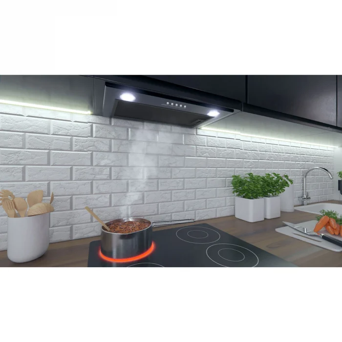 Витяжка кухонна під шафу 52см чорна BE-50 - Зображення 4