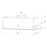 Витяжка кухонна під шафу 52см чорна BT-236 - Зображення 6