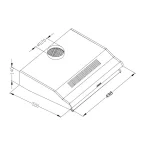 Витяжка підкорпусна кухонна - абсорбер 50см Berdsen BE-10-A чорна - Зображення 9