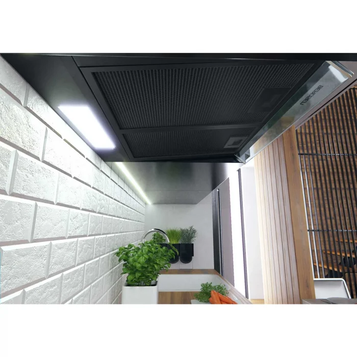 Витяжка підкорпусна кухонна - абсорбер 60см Berdsen BE-10-A чорна - Зображення 5