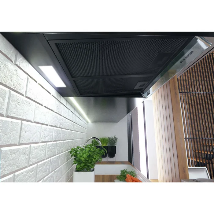 Витяжка підкорпусна кухонна - абсорбер 60см Berdsen BE-10-A чорна - Зображення 5