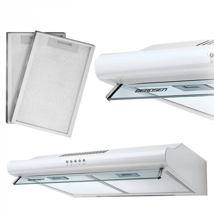 okap-kuchenny-podszafkowy-poc_43735 Витяжка підкорпусна кухонна - абсорбер 60см Berdsen BE-10-A біла - Зображення 1