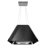 Витяжка кухонна скляна підвісна 60см чорна BT-222 - Зображення 3