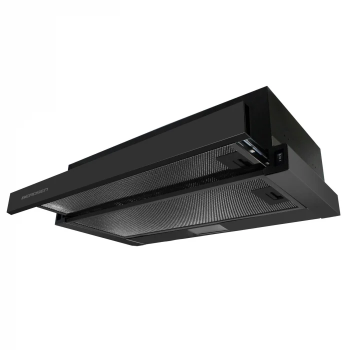 Витяжка кухонна телескопічна 50см чорна BT-238 - Зображення 3