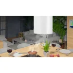 Витяжка кухонна підвісна 35см біла BT-228 - Зображення 7