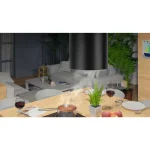 Витяжка кухонна підвісна 35см чорна BT-227 - Зображення 6