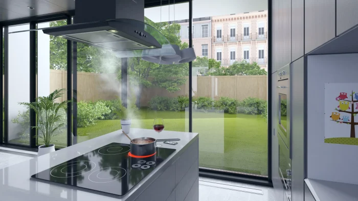 Острівна кухонна витяжка 90 см Berdsen BT-225 - Зображення 6