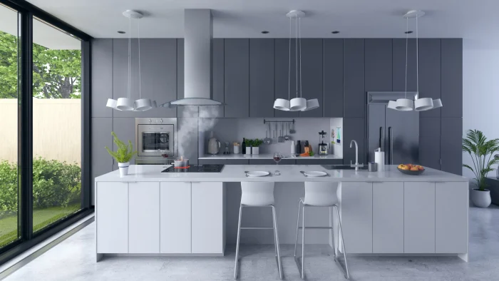 Острівна кухонна витяжка 90 см Berdsen BT-224 - Зображення 3