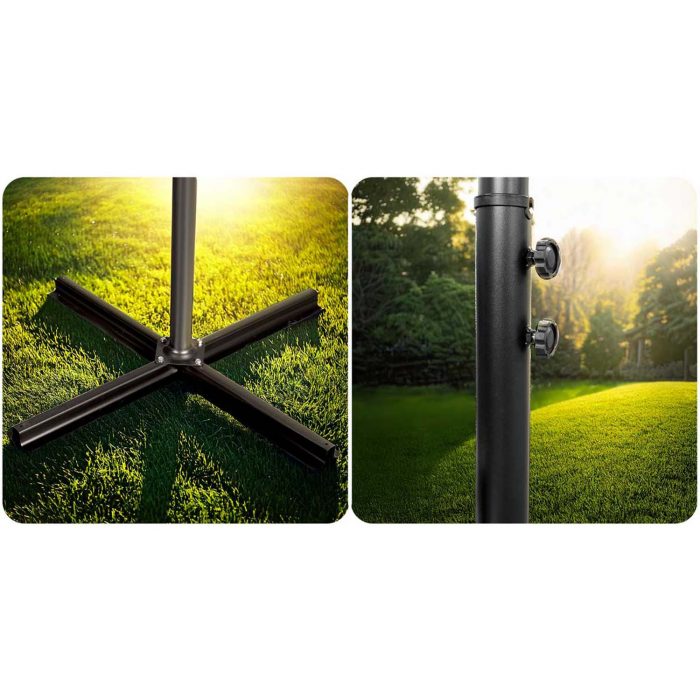 Складана садова парасоля 350 см з чохлом Plonos PL-880 - Практичний та стильний - Зображення 8