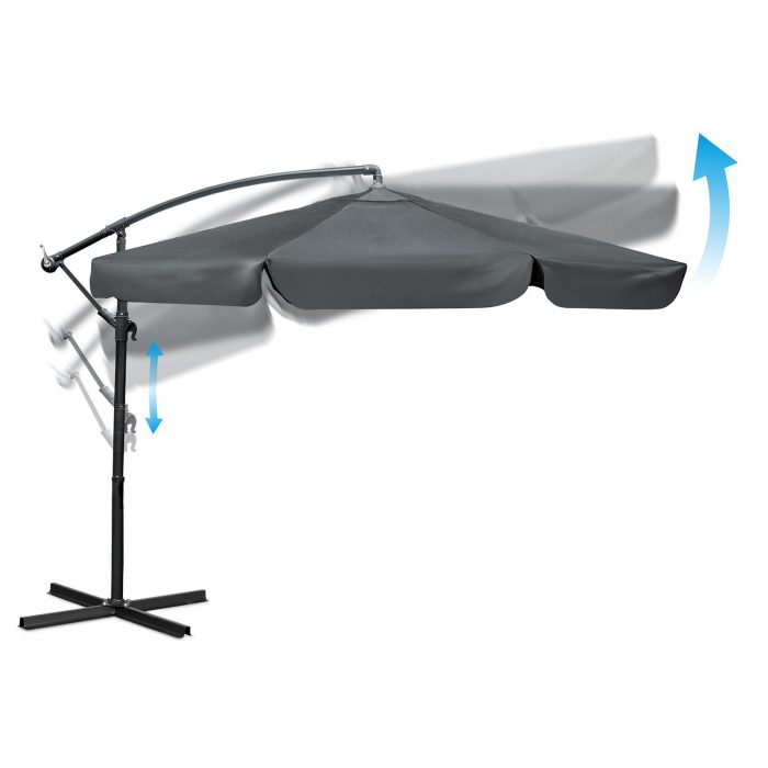 Складана садова парасоля 350 см з чохлом Plonos PL-880 - Практичний та стильний - Зображення 6