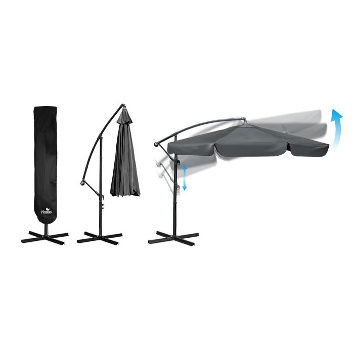 Складана садова парасоля 350 см з чохлом Plonos PL-880 - Практичний та стильний - Зображення 7