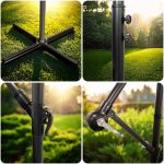 Складана садова парасоля 350 см з чохлом Plonos PL-880 - Практичний та стильний - Зображення 9