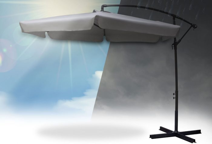 parasol-ogrodowy-skladany-6-se_1032 Складаний садовий парасоль 6 сегментів сірий 350 см - Надійний захист від сонця - Зображення 10