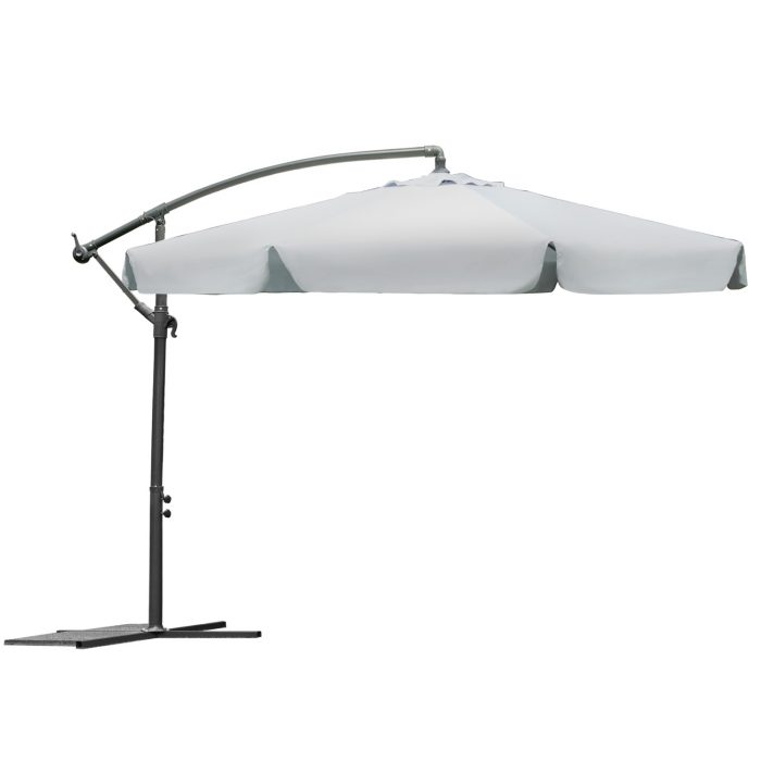 parasol-ogrodowy-skladany-6-se_1033 Складаний садовий парасоль 6 сегментів сірий 350 см - Надійний захист від сонця - Зображення 5