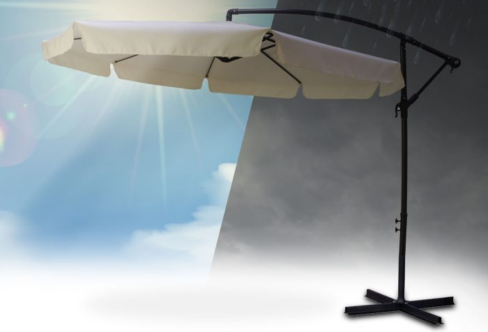 parasol-ogrodowy-skladany-8-se_1073 Складаний садовий парасоль 8 сегментів бежевий 350 см - Елегантний та функціональний - Зображення 9