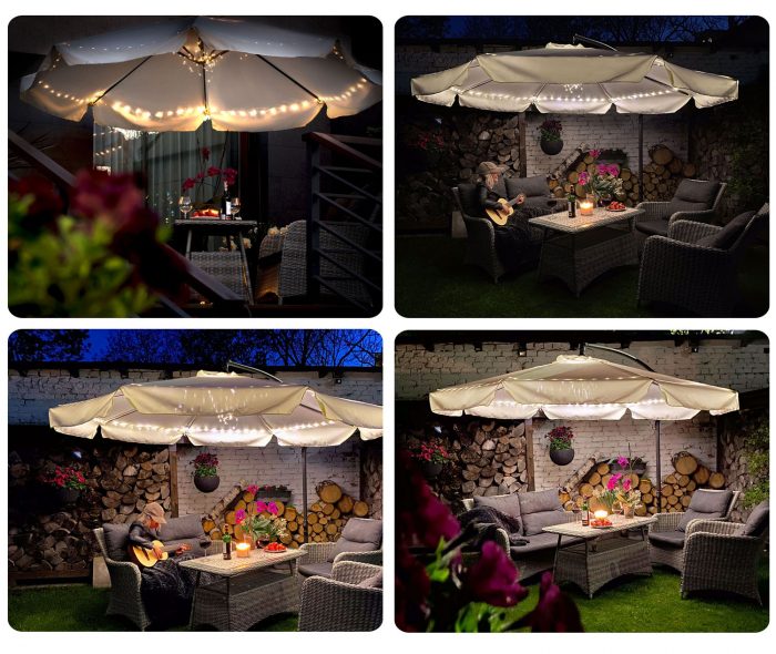 parasol-ogrodowy-skladany-8-se_1082 Складаний садовий парасоль 8 сегментів зелений 350 см - Яскравий та функціональний - Зображення 8