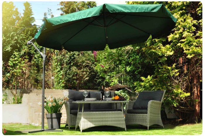parasol-ogrodowy-skladany-8-se_1085 Складаний садовий парасоль 8 сегментів зелений 350 см - Яскравий та функціональний - Зображення 4