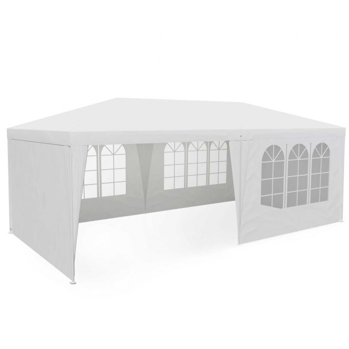 Павільйон садовий 6 стінок 3x6 м білий Plonos - Простір для великих заходів - Зображення 4