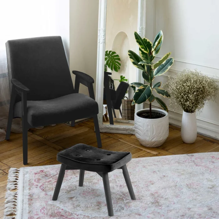 Підніжка для крісла Norse Sofatel чорна - Зображення 5