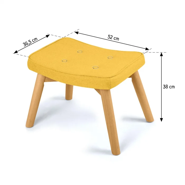 Підніжка для крісла Norse Sofotel, жовта - Зображення 6