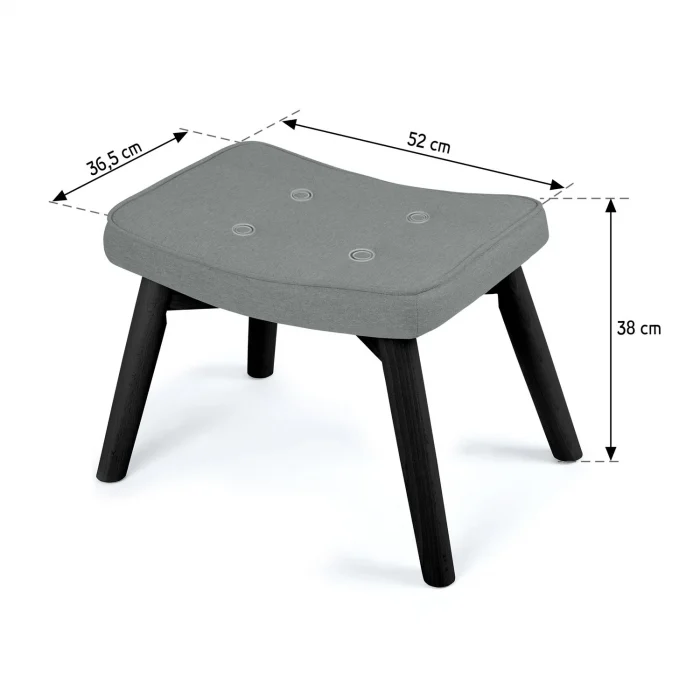 Підніжка для крісла Norse Sofotel темно-сіра - Зображення 6